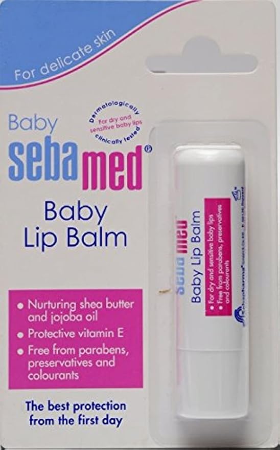 Sebamed Baby Lip Balm, Soft Baby Lips, With Shea butter, Jojoba Oil & Beeswax, Pack of 4.8 gm