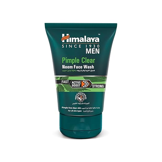 Himalaya Men Pimple Clear Neem Face Wash,-Pack of 100ml