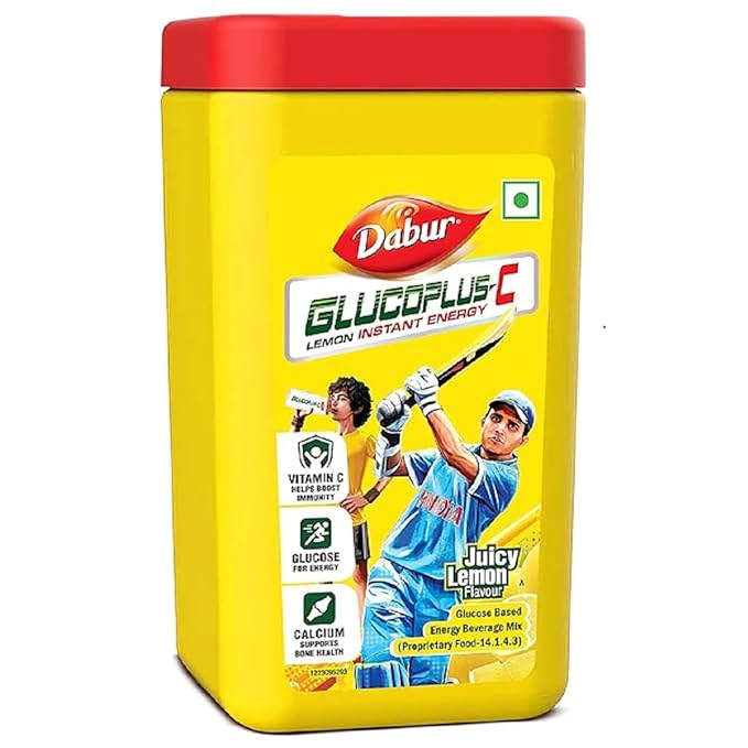 Dabur GlucoPlus-C Instant Energy Glucose Lemon Powder - 400g