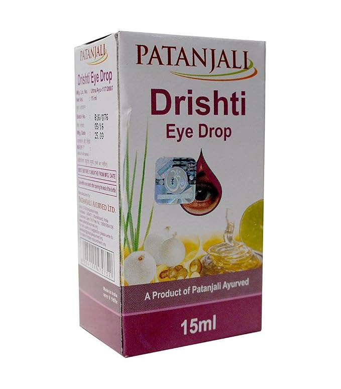 Patanjali Drishti Eye Drops - Pack of 15ml Carton