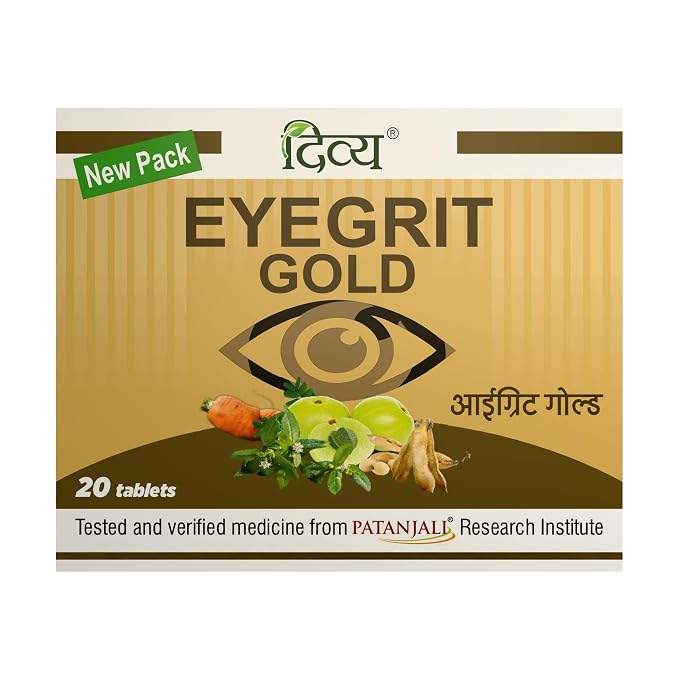 Patanjali Divya Eyegrit Gold 20 Tablets