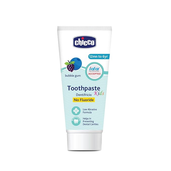 Chicco Toothpaste Bubble Gum-Pack of 50 g gallery image 5