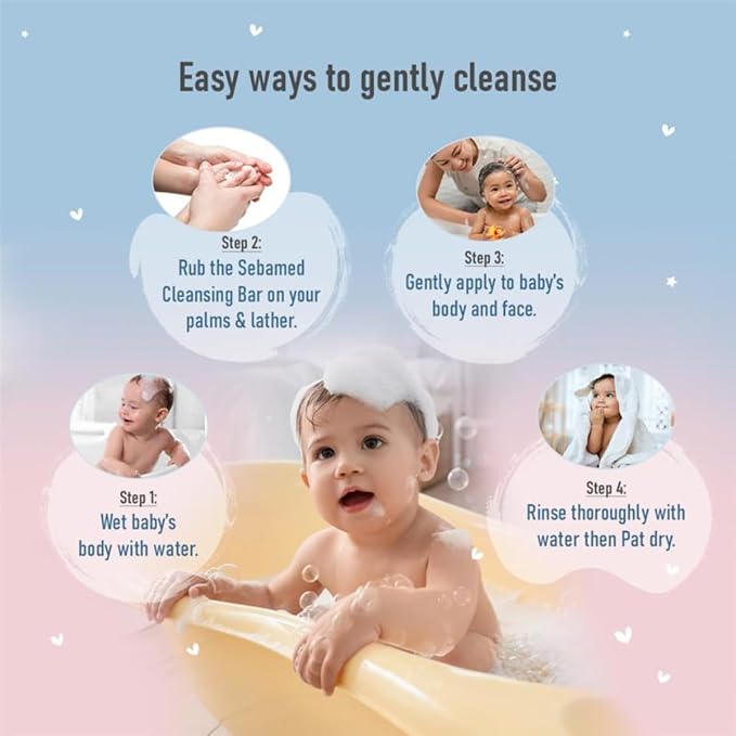 Sebamed Baby Cleansing Bar - Pack of 150g gallery image 2