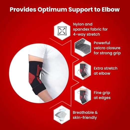 Dr.Ortho Elbow Support with Strap For-Pack of 1s gallery image 2