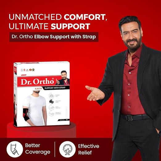 Dr.Ortho Elbow Support with Strap For-Pack of 1s gallery image 4
