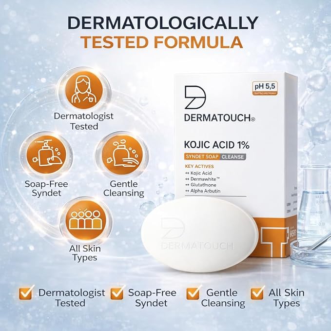 Dermatouch Kojic Acid 1% Soap - Pack of 75g gallery image 2