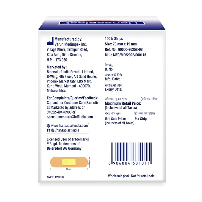 Hansaplast Medicated Dressing Bandage - Washproof 8's gallery image 5