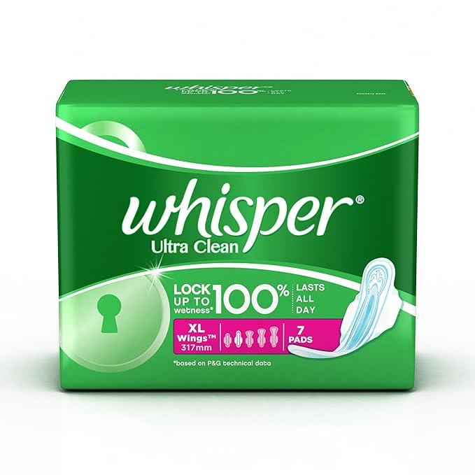 Whisper Ultra Sanitary Pads With Wings Xl Plus - 7 Pieces
