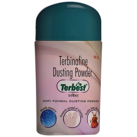 Terbest - Bottle of 50 g Anti Fungal Dusting Powder